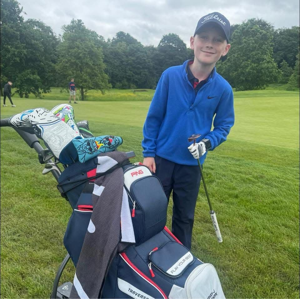 Harvey, Securikey's sponsored junior golfer