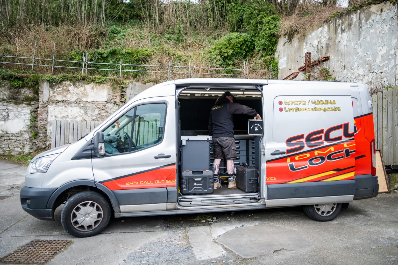 Securikey mobile locksmith workshop van on the Isle of Man